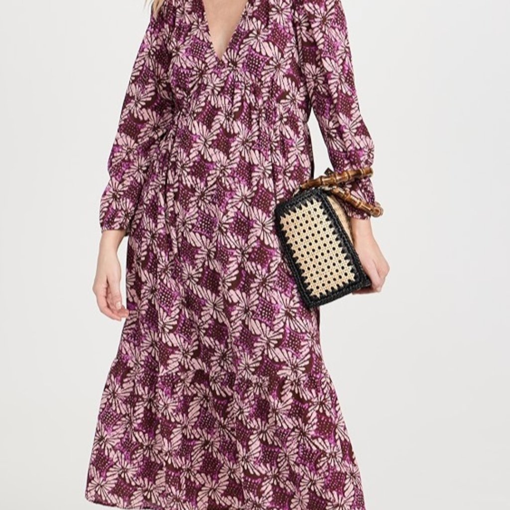 Xirena Ella Mulberry Petal Maxi Dress/100% Cotton